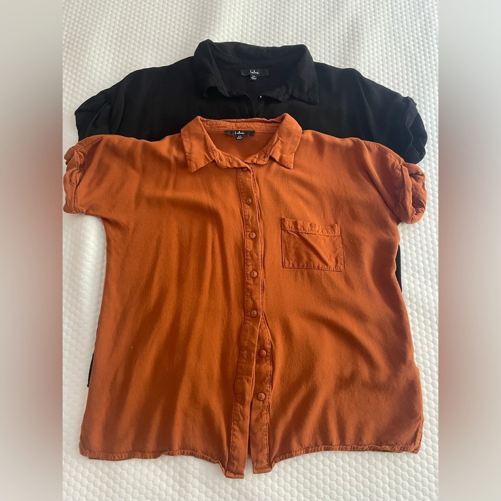Lulus short sleeve button up tops
